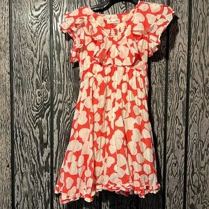 Alannah Hill - Australian designer coral and white color bandy doll dress